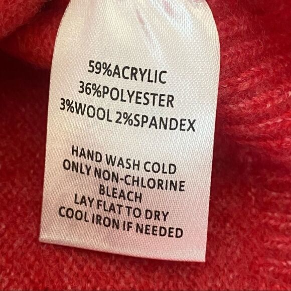 Calligraphie pink wool blend sweater - Picture 5 of 9